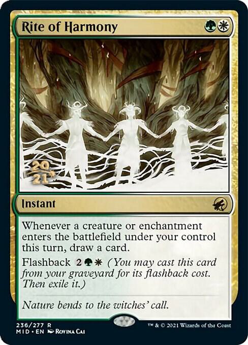 Rite of Harmony - Prerelease Cards (PRE) NM *FOIL*
