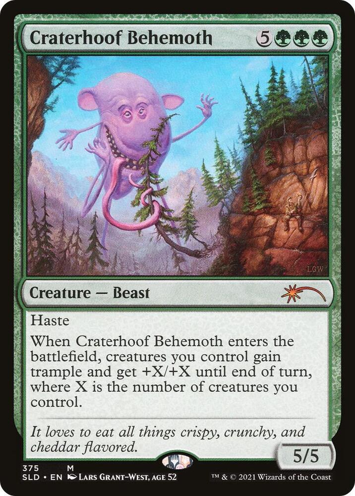 Craterhoof Behemoth (375) - Secret Lair Drop Series (SLD) NM *FOIL*