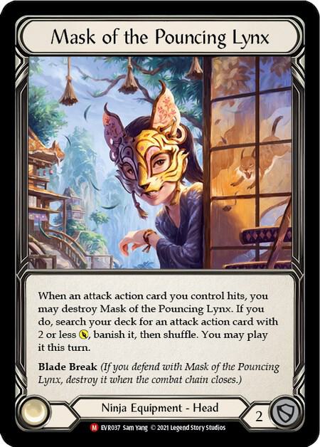 Mask of the Pouncing Lynx - Everfest (EVR) Cold Foil NM