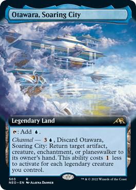 Otawara, Soaring City (Extended Art) - Kamigawa: Neon Dynasty (NEO) NM *FOIL*