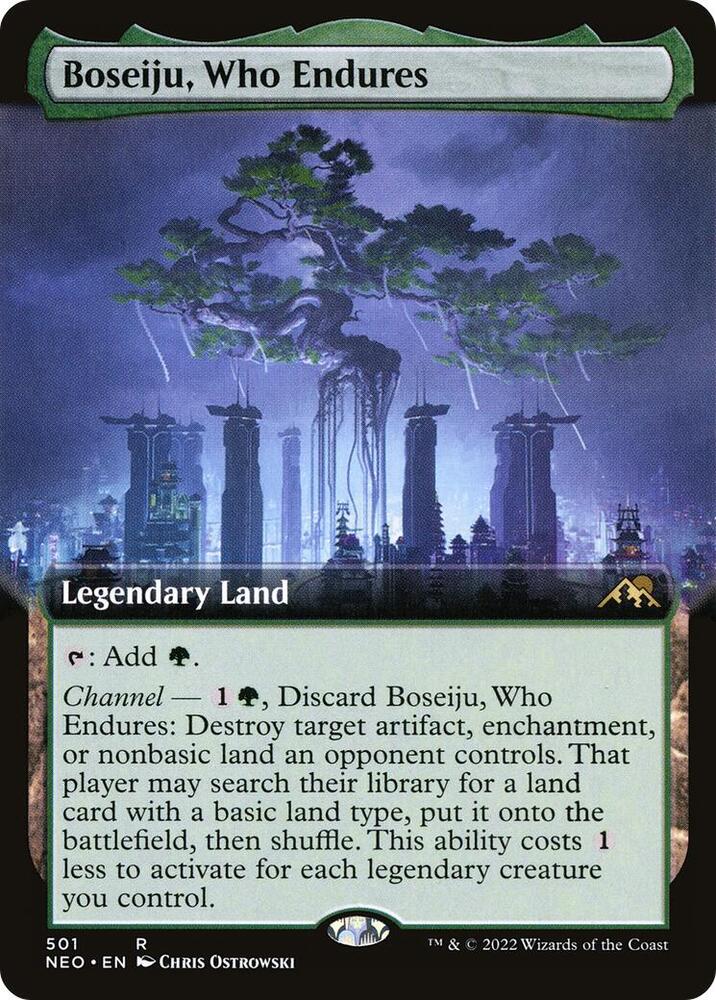 Boseiju, Who Endures (Extended Art) - Kamigawa: Neon Dynasty (NEO) NM