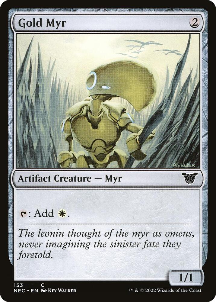 Gold Myr - Commander: Kamigawa: Neon Dynasty (NEC) NM