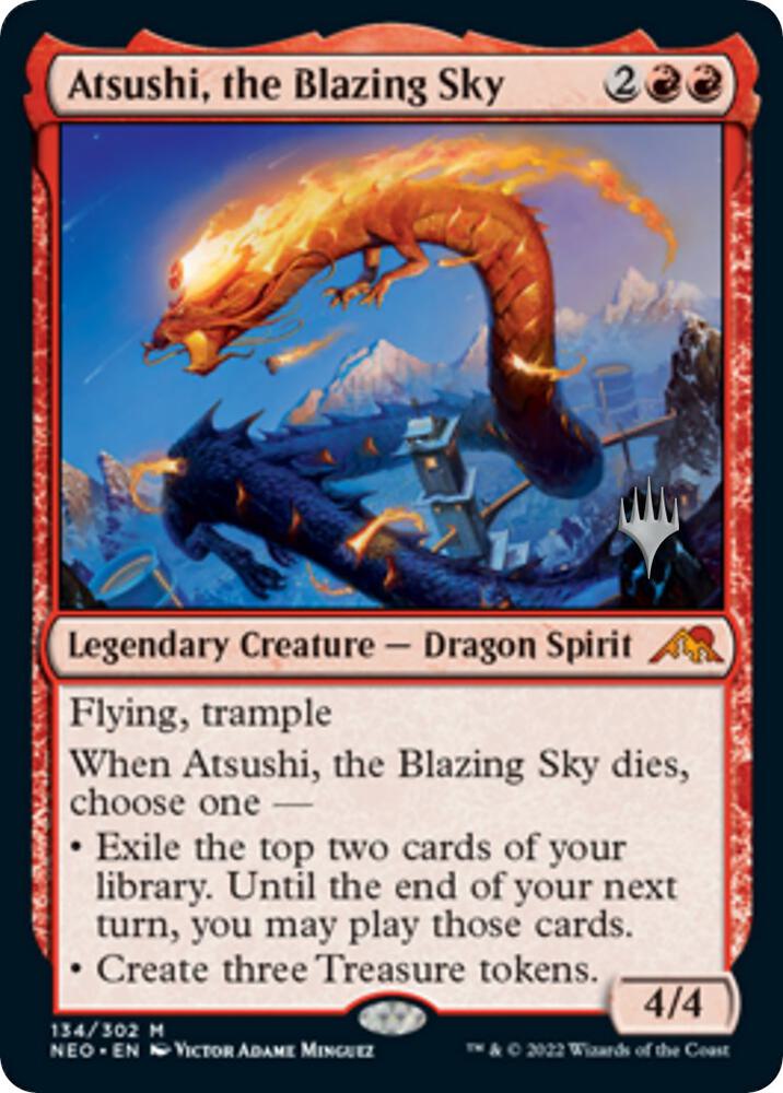Atsushi, the Blazing Sky - Promo Pack: Kamigawa: Neon Dynasty (PPNEO) NM
