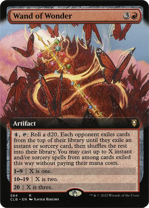 Wand of Wonder (Extended Art) - Commander Legends: Battle for Baldur's Gate (CLB) NM