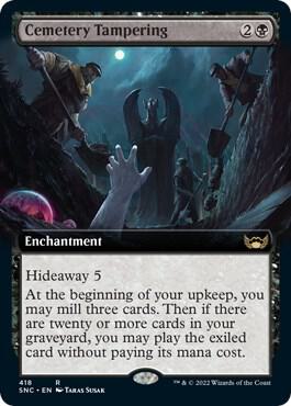 Cemetery Tampering (Extended Art) - Streets of New Capenna (SNC) *FOIL*