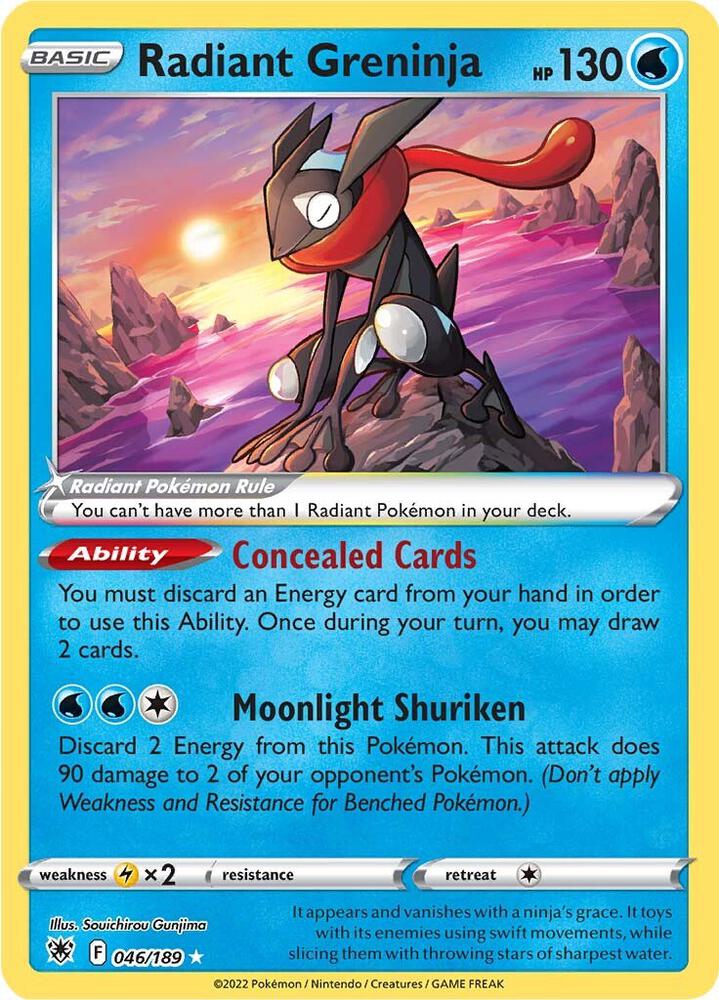 Radiant Greninja - SWSH10: Astral Radiance (SWSH10) NM *FOIL*
