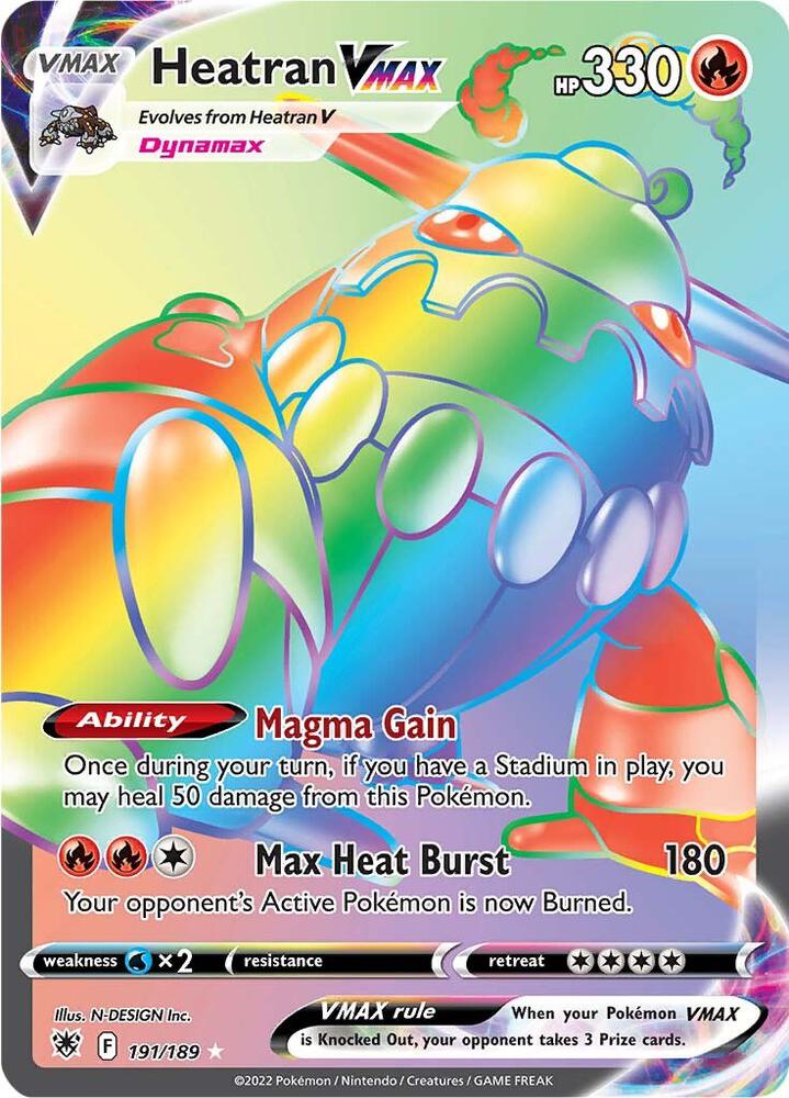 Heatran VMAX (Secret) - SWSH10: Astral Radiance (SWSH10) NM *FOIL*