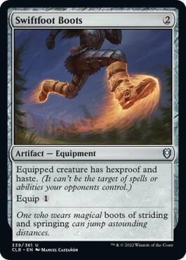 Swiftfoot Boots - Commander Legends: Battle for Baldur's Gate (CLB) NM *FOIL*