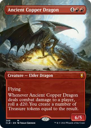 Ancient Copper Dragon (Borderless) - Commander Legends: Battle for Baldur's Gate (CLB) NM