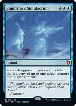 Elminster's Simulacrum - Commander Legends: Battle for Baldur's Gate (CLB) NM *FOIL*