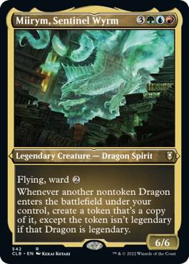Miirym, Sentinel Wyrm (Foil Etched) - Commander Legends: Battle for Baldur's Gate (CLB) NM *FOIL*