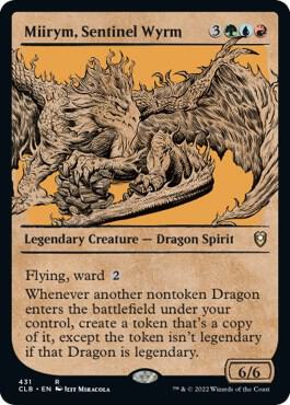 Miirym, Sentinel Wyrm (Showcase) - Commander Legends: Battle for Baldur's Gate (CLB) NM