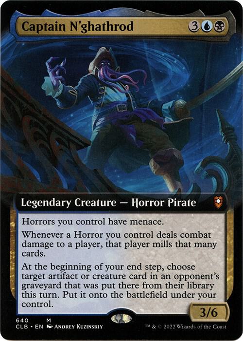 Captain N'ghathrod (Extended Art) - Commander Legends: Battle for Baldur's Gate (CLB) NM
