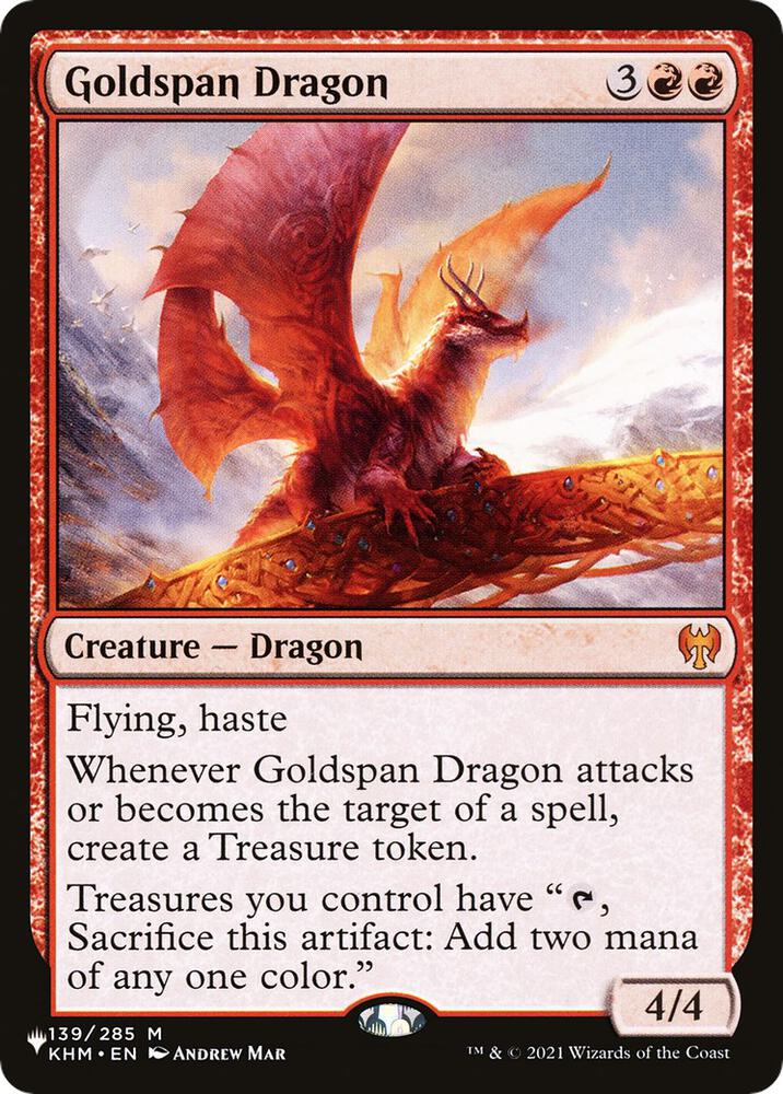 Goldspan Dragon - The List Reprints (LIST) NM