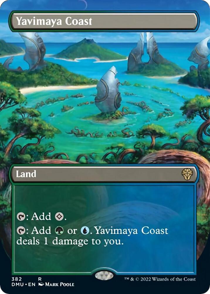 Yavimaya Coast (Borderless) - Dominaria United (DMU) NM