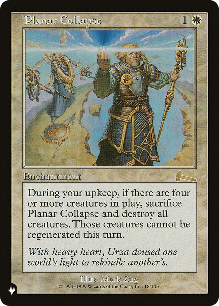 Planar Collapse - The List Reprints (LIST) NM