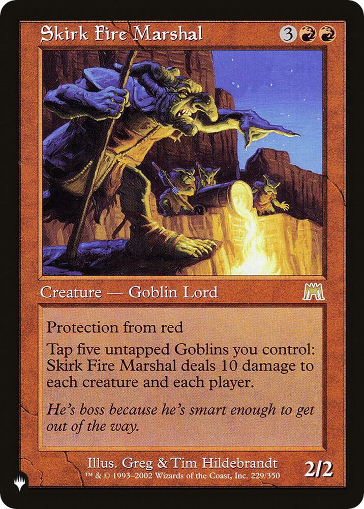 Skirk Fire Marshal - The List Reprints (LIST) NM