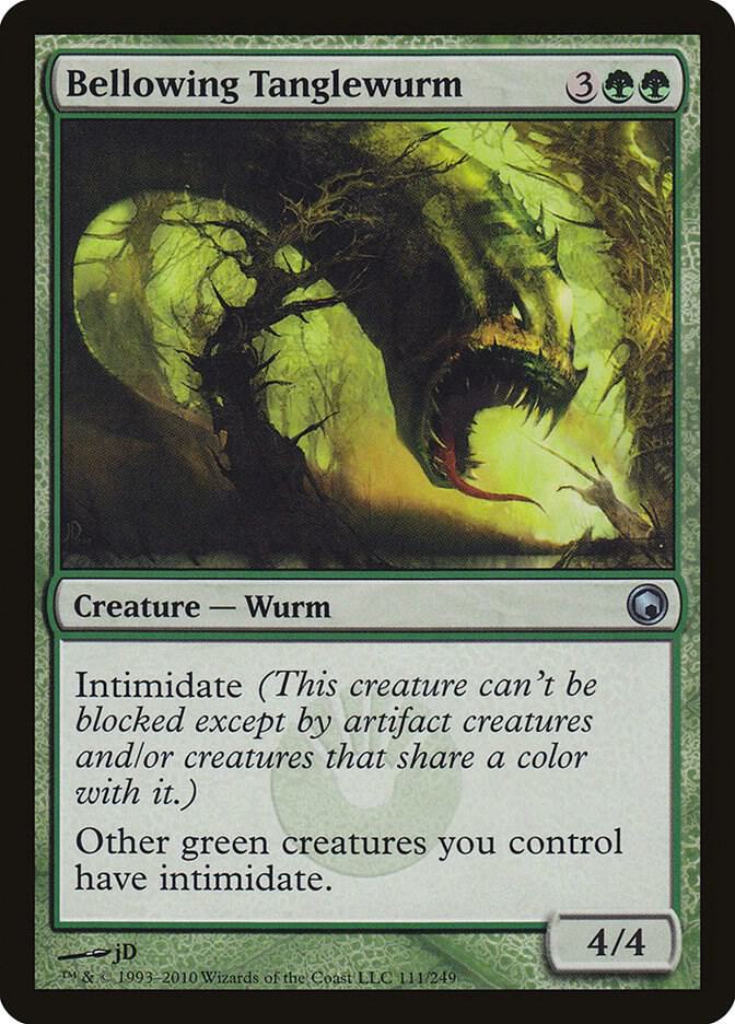 Bellowing Tanglewurm - Scars of Mirrodin (SOM) NM