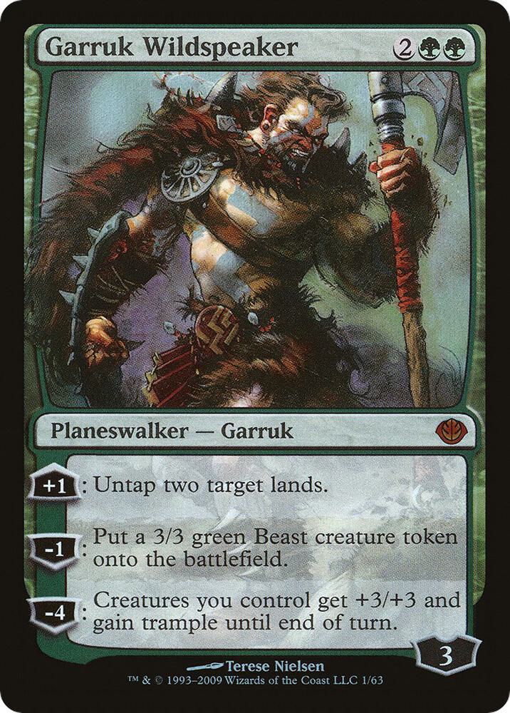 Garruk Wildspeaker - Duel Decks: Garruk vs. Liliana (DDD) LP *FOIL*