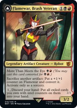 Flamewar, Brash Veteran - Universes Beyond: Transformers (BOT) NM