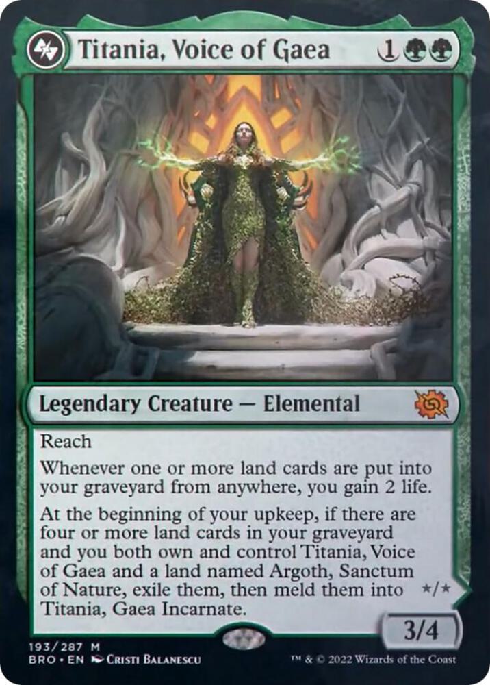 Titania, Voice of Gaea - The Brothers' War (BRO) NM