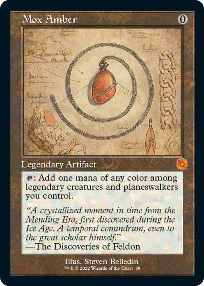 Mox Amber (Schematic) - The Brothers' War: Retro Frame Artifacts (BRR) NM