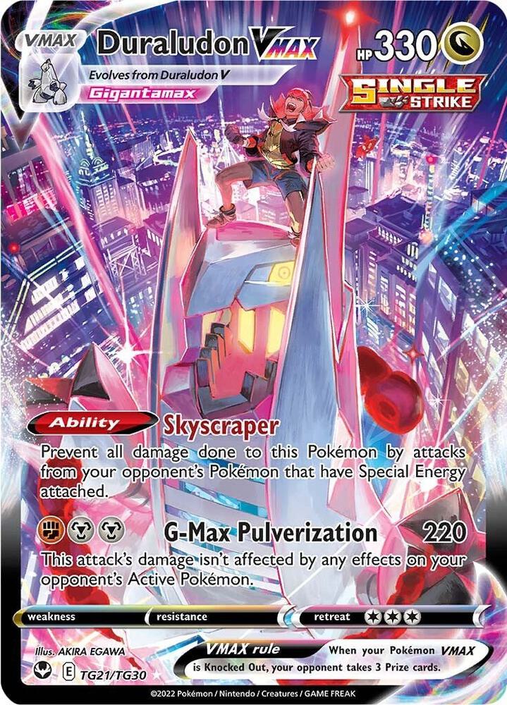Duraludon VMAX - SWSH12: Silver Tempest Trainer Gallery (SWSH12: TG) NM *FOIL*