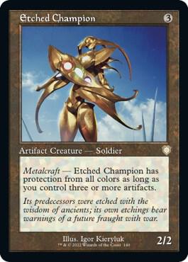 Etched Champion (Retro Frame) - Commander: The Brothers' War (BRC) NM