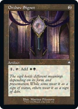 Orzhov Signet (Retro Frame) - Commander: The Brothers' War (BRC) NM