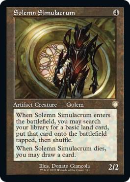 Solemn Simulacrum (Retro Frame) - Commander: The Brothers' War (BRC) NM