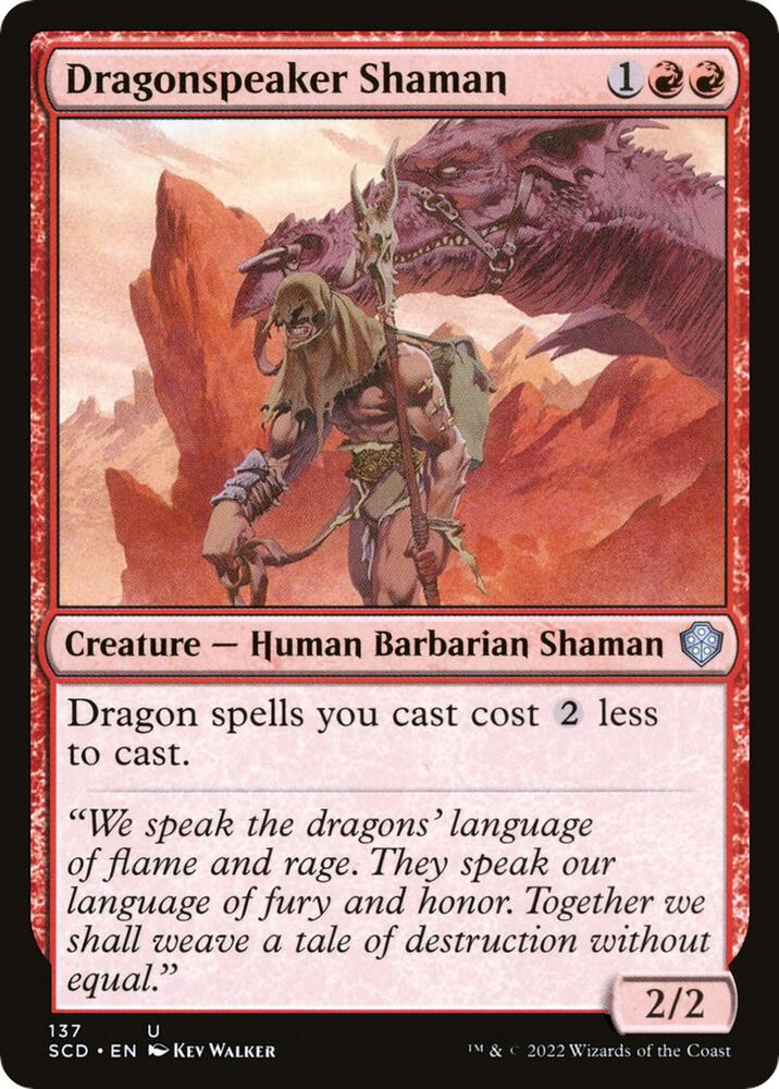 Dragonspeaker Shaman - Starter Commander Decks (SCD) NM