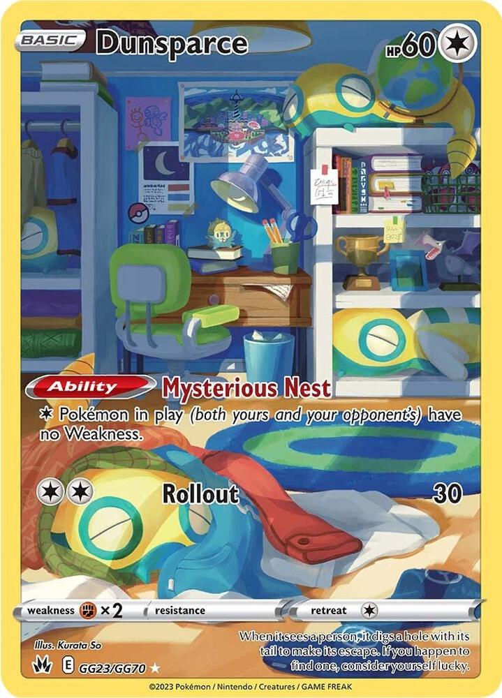 Dunsparce - Crown Zenith: Galarian Gallery (CRZ:GG) NM *FOIL*