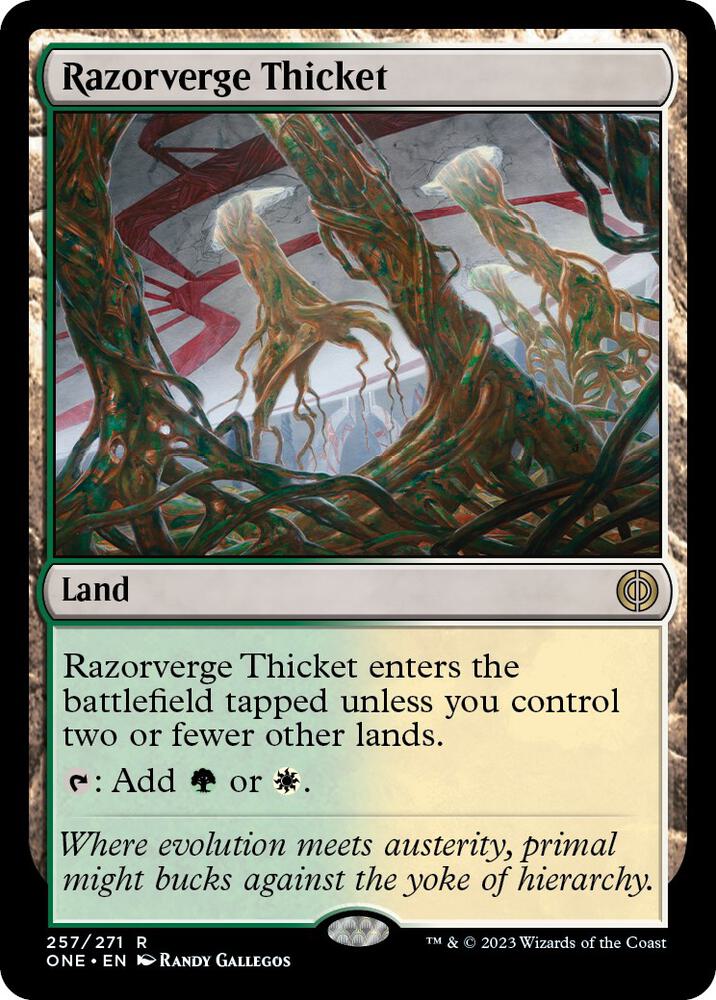 Razorverge Thicket - Phyrexia: All Will Be One (ONE) NM *FOIL*