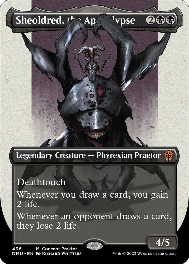Sheoldred, the Apocalypse (Concept Praetor) (Step-And-Compleat Foil) - Phyrexia: All Will Be One (ONE) NM *FOIL*