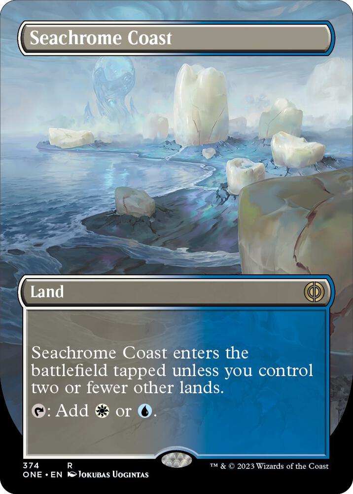Seachrome Coast (Borderless) - Phyrexia: All Will Be One (ONE) NM *FOIL*