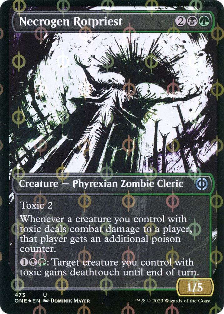 Necrogen Rotpriest (Showcase) (Step-and-Compleat Foil) - Phyrexia: All Will Be One (ONE) NM *FOIL*