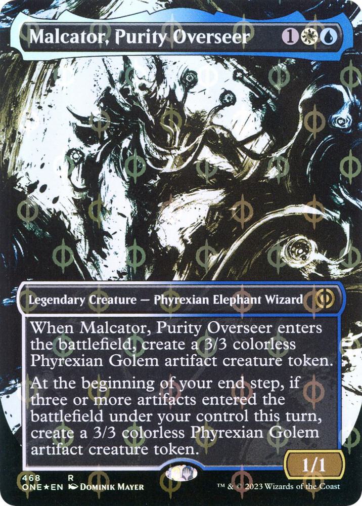 Malcator, Purity Overseer (Showcase) (Step-and-Compleat Foil) - Phyrexia: All Will Be One (ONE) NM *FOIL*