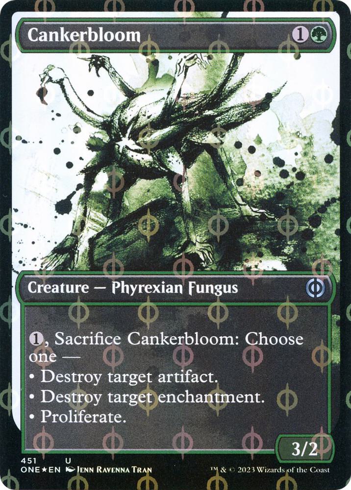 Cankerbloom (Showcase) (Step-and-Compleat Foil) - Phyrexia: All Will Be One (ONE) NM *FOIL*