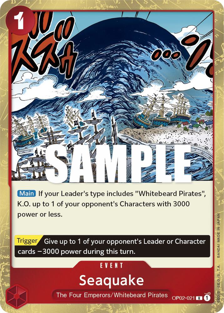 Seaquake - Paramount War (OP02) NM *FOIL*