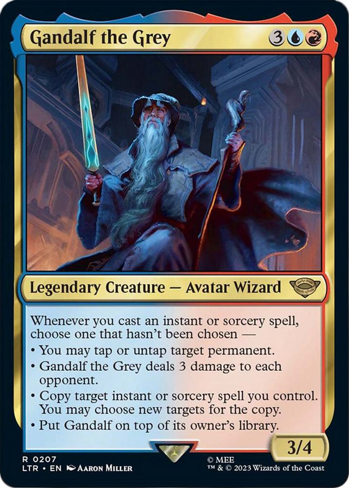 Gandalf the Grey - Universes Beyond: The Lord of the Rings: Tales of Middle-earth (LTR) NM *FOIL*