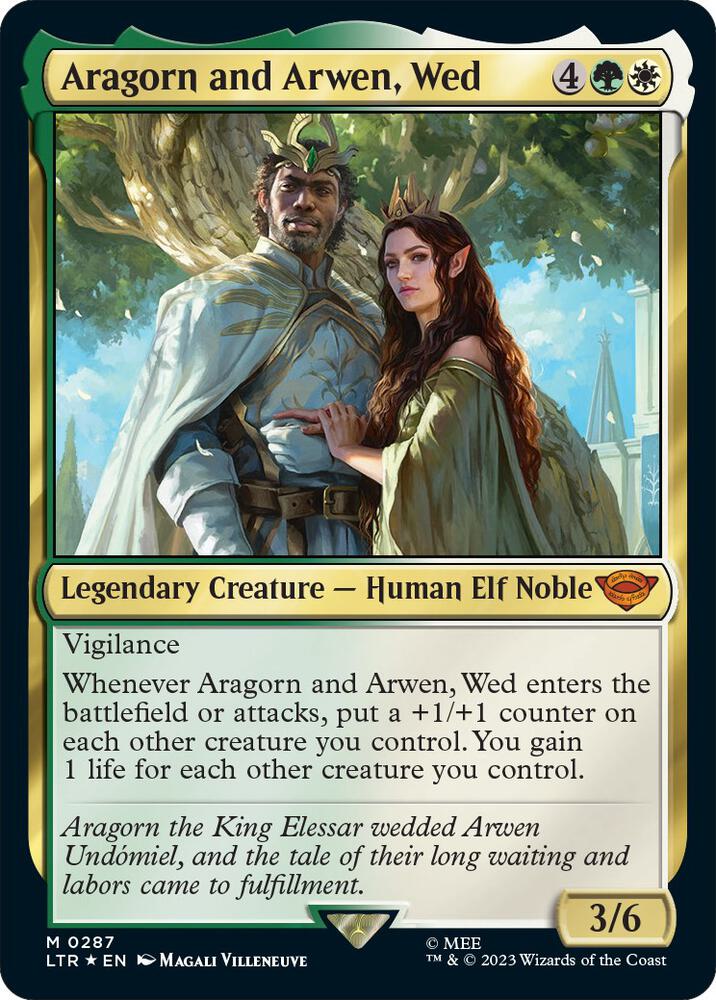 Aragorn and Arwen, Wed - Universes Beyond: The Lord of the Rings: Tales of Middle-earth (LTR) NM *FOIL*