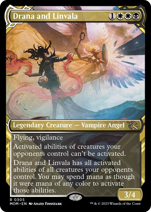 Drana and Linvala (Showcase) - March of the Machine (MOM) NM