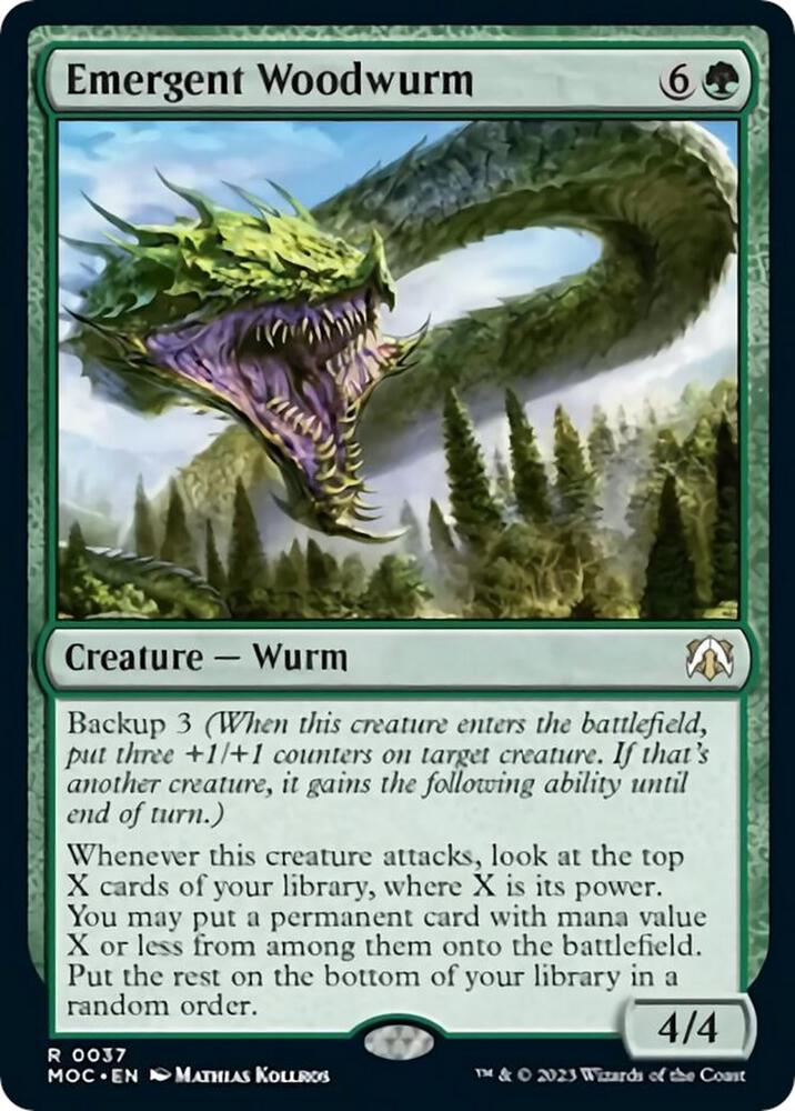 Emergent Woodwurm - Commander: March of the Machine (MOC) NM