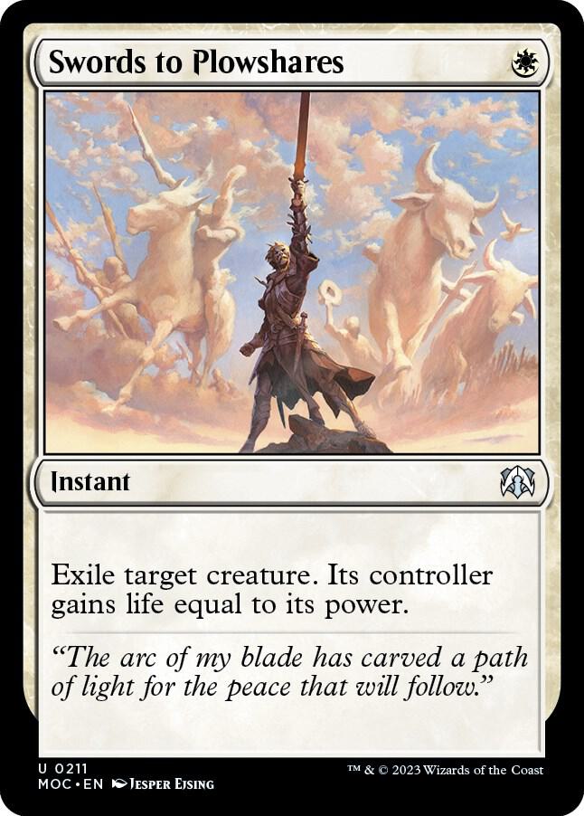 Swords to Plowshares - Commander: March of the Machine (MOC) NM