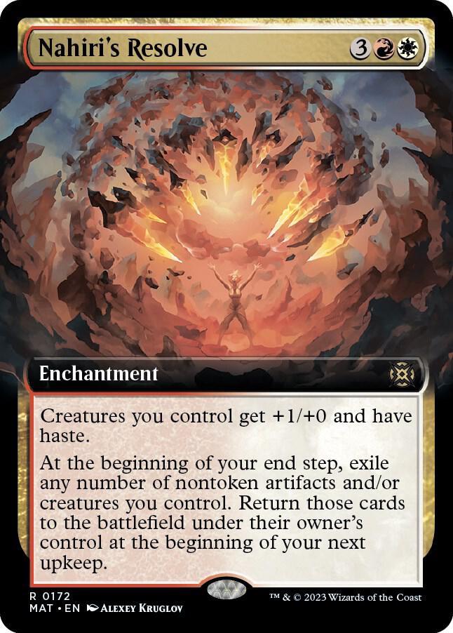 Nahiri's Resolve (Extended Art) - March of the Machine: The Aftermath (MAT) NM *FOIL*