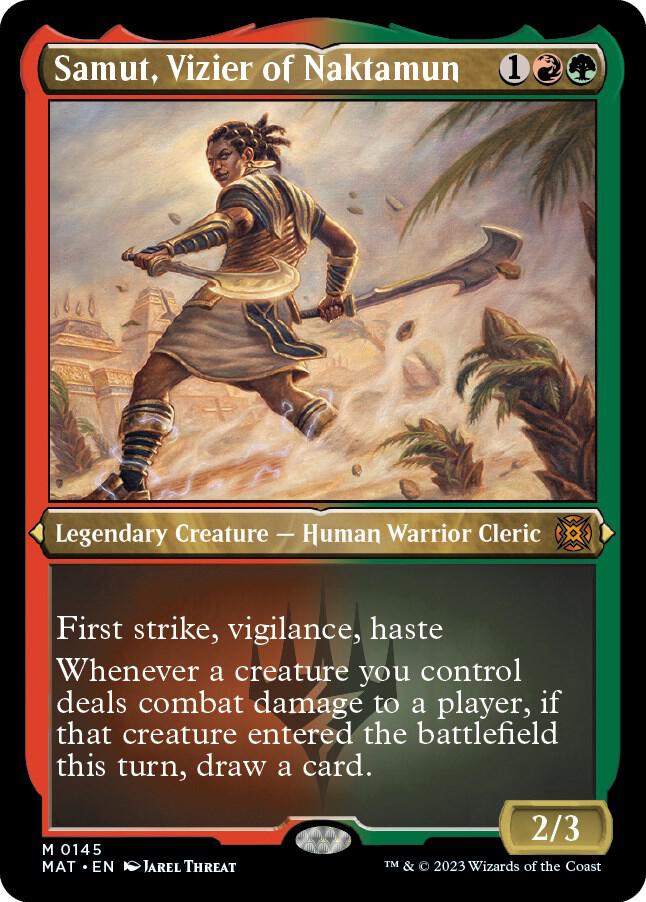 Samut, Vizier of Naktamun (Foil Etched) - March of the Machine: The Aftermath (MAT) NM *FOIL*