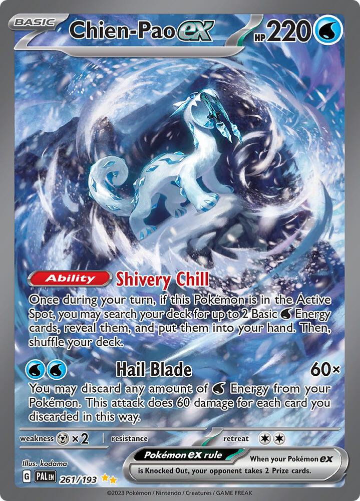Chien-Pao ex - 261/193 - SV02: Paldea Evolved (PAL) NM *FOIL*