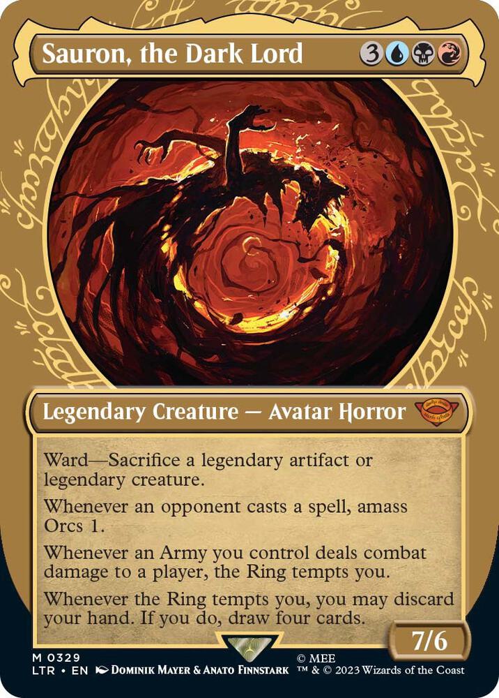 Sauron, the Dark Lord (Showcase) - Universes Beyond: The Lord of the Rings: Tales of Middle-earth (LTR) NM *FOIL*
