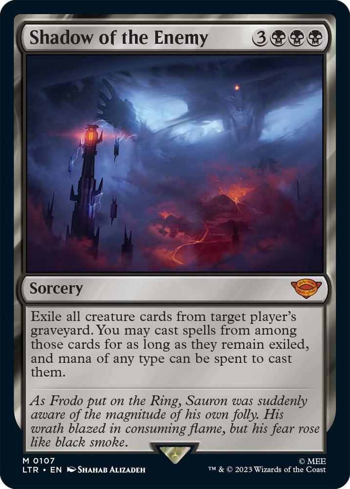 Shadow of the Enemy - Universes Beyond: The Lord of the Rings: Tales of Middle-earth (LTR) NM *FOIL*
