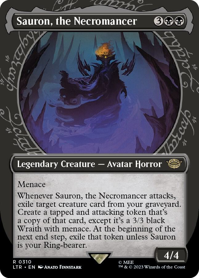 Sauron, the Necromancer (Showcase) - Universes Beyond: The Lord of the Rings: Tales of Middle-earth (LTR) NM